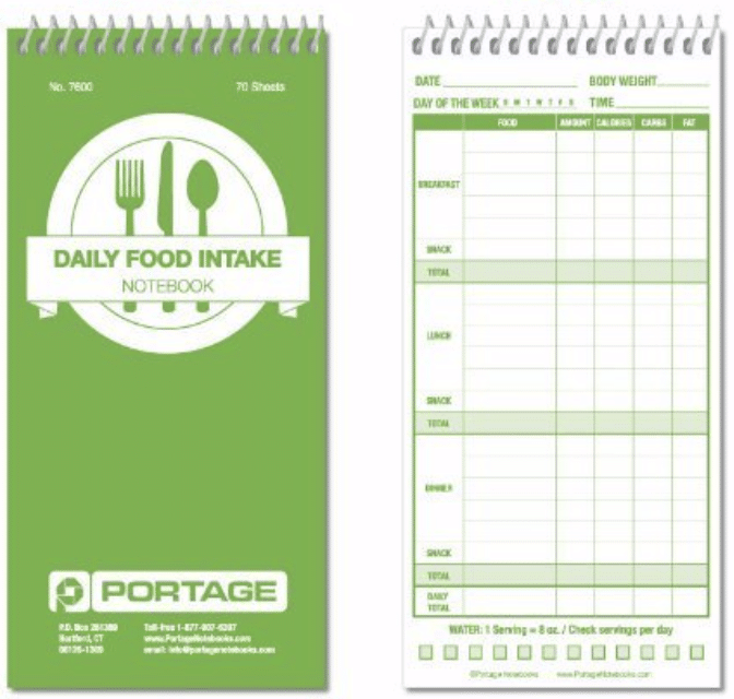 daily intake food journal