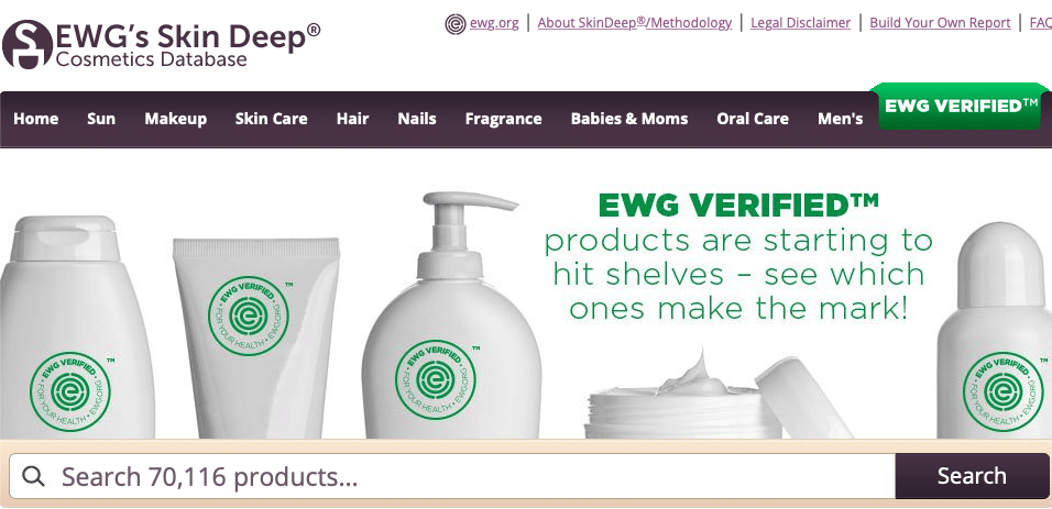 ewg skin deep non toxic product database