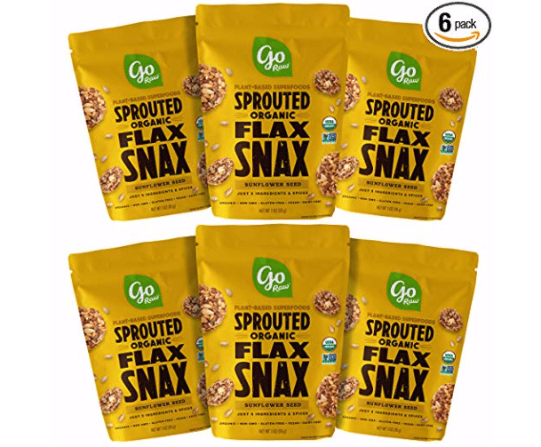 go raw sprouted flax Snax amazon
