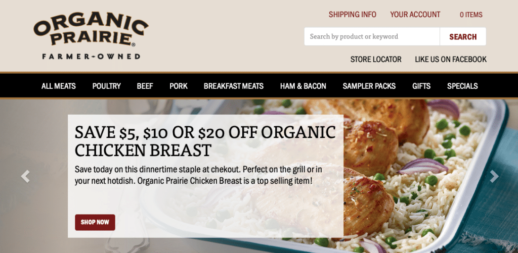 organic prairie organic meat delivery services