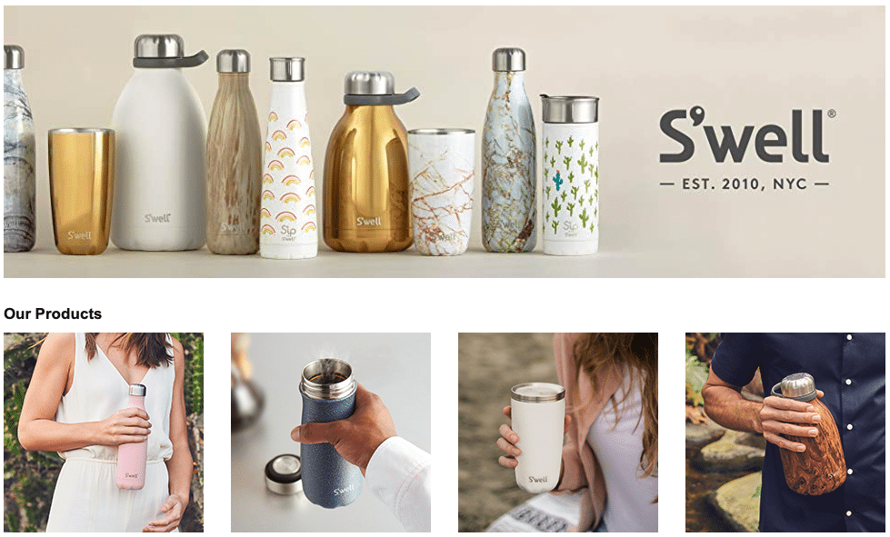 swell toxin free water bottles