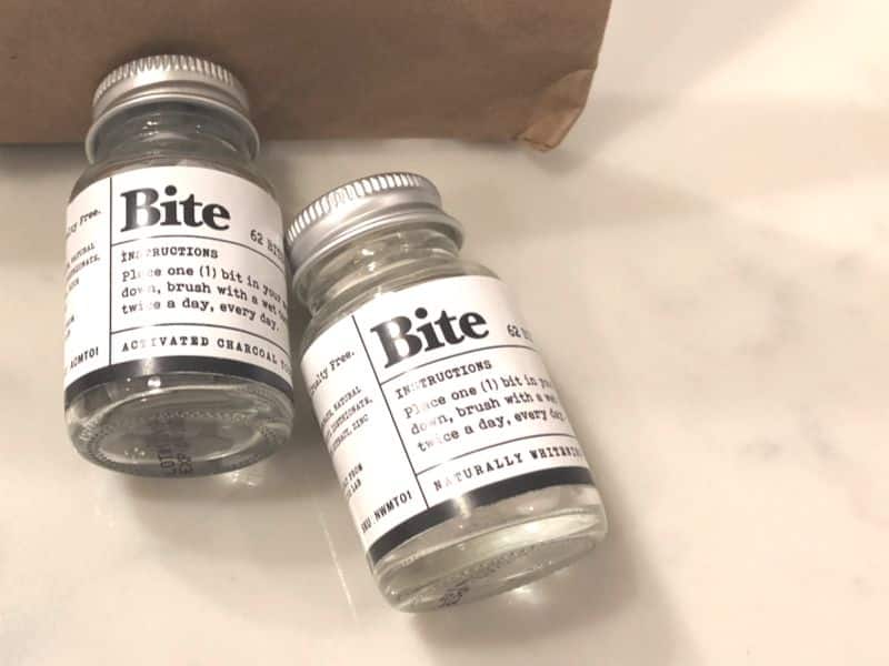 bite toothpaste bits review glass bottles