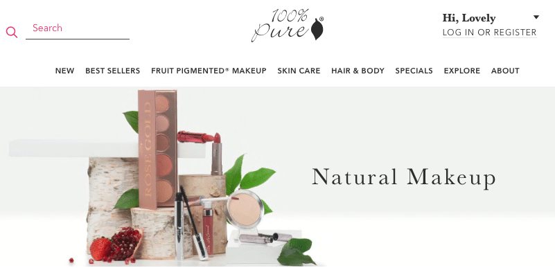 100% pure non toxic beauty products