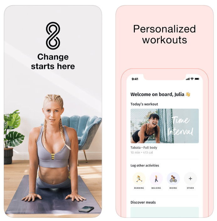 8fit weight loss app screenshots