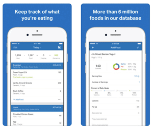 myfitnesspal weight loss app screenshots