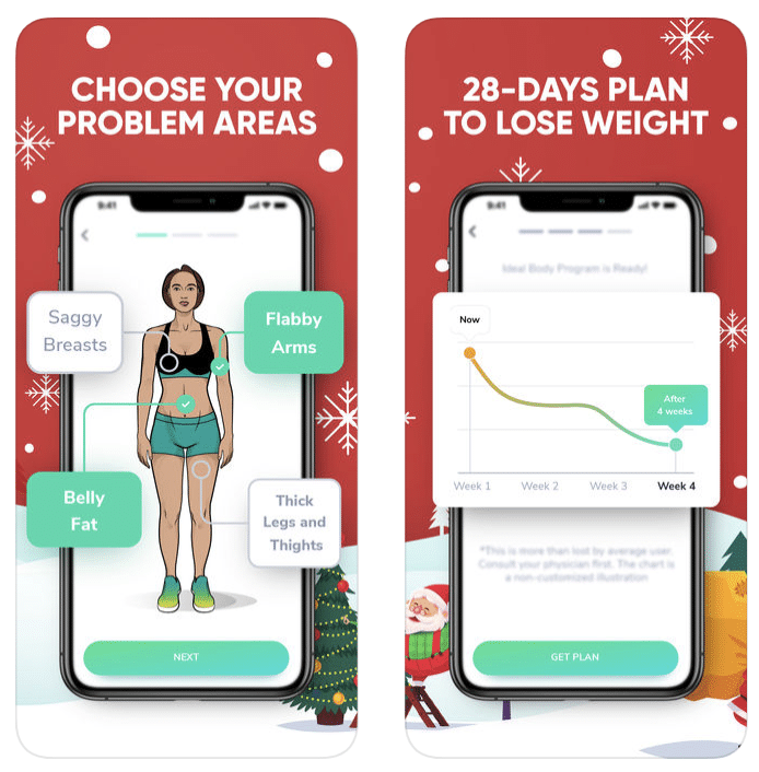 better me weight loss app screenshots