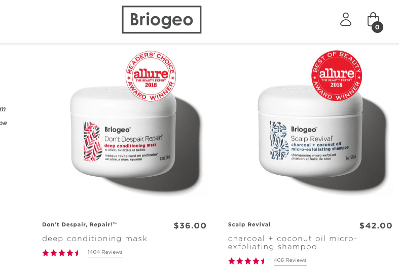 Briogeo non toxic beauty products