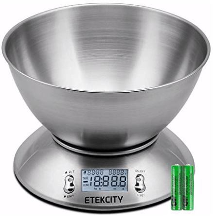 etekcity digital kitchen food scale