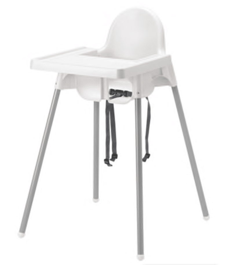 ikea antilop high chair with tray