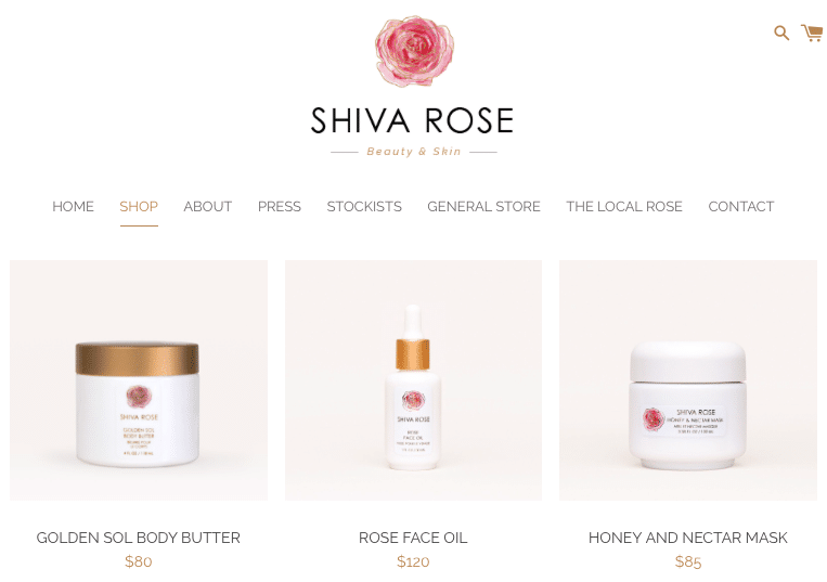 shiva rose non toxic beauty products