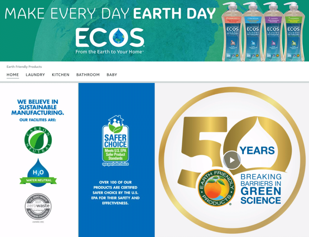 ecos natural cleaning product brand