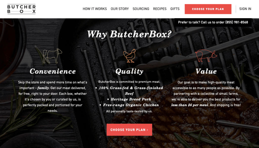 butcher box organic meat delivery services