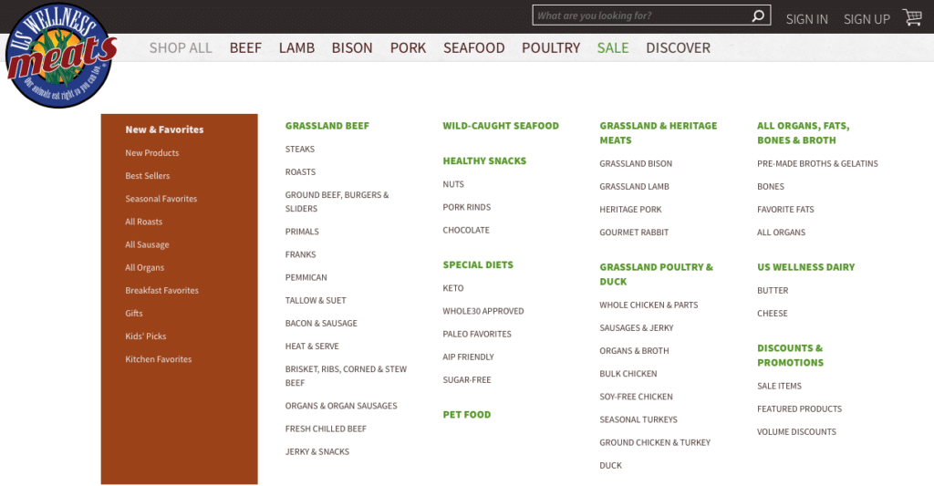 us wellness meats organic meat delivery services menu options