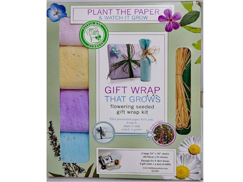 eco friendly wrapping paper seed paper