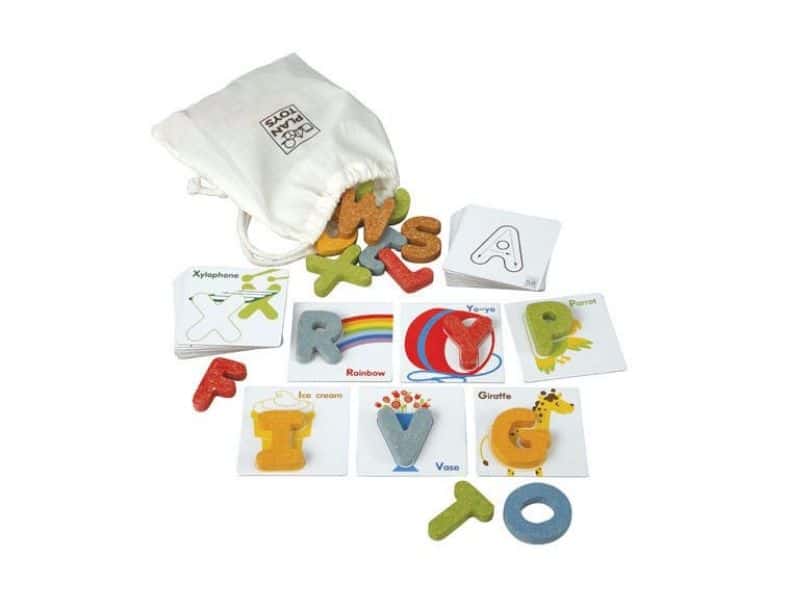 non toxic kids gift ideas plantoys alphabet game